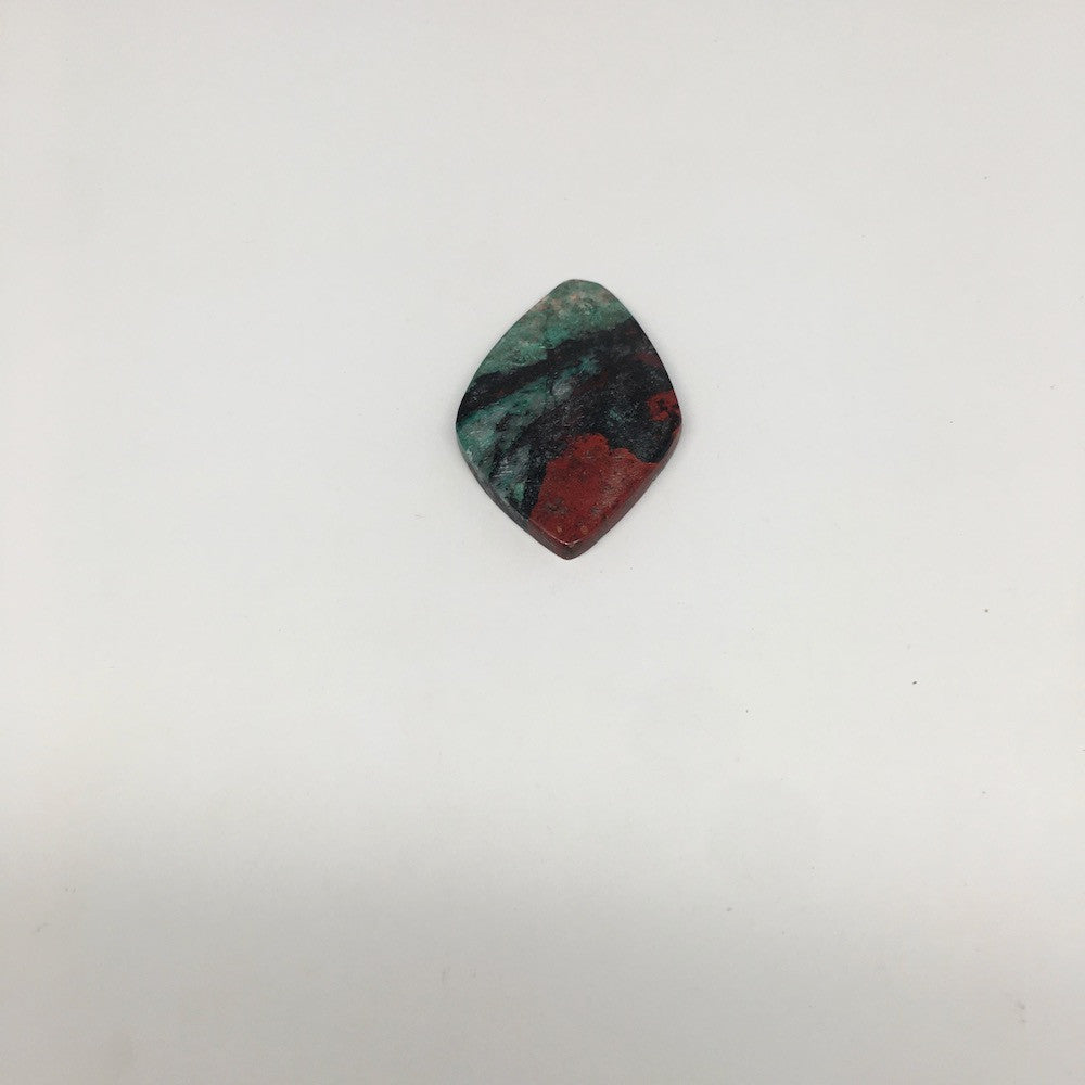 19.2g,2.1"x 1.4"x6mm Sonora Sunset Chrysocolla Cuprite Cabochon @Mexico,SC339 - watangem.com