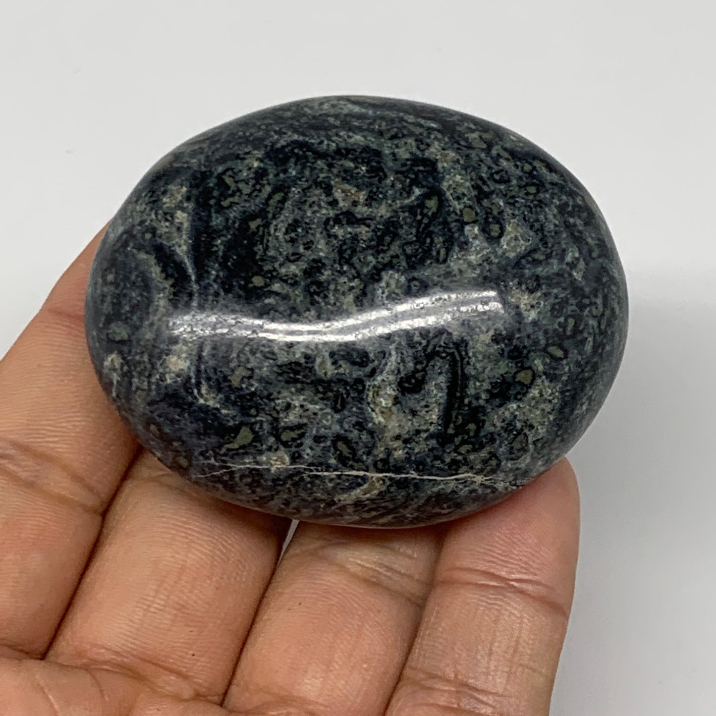 95.2g, 2.2"x1.8"x1", Kambaba Jasper Palm-Stone Reiki @Madagascar,B10422