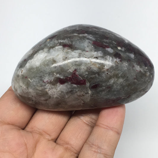 189.7g,3.1"x1.9"x1.6" Tourmaline Rubellite Palm Stone Reiki @Madagascar,MSP1122