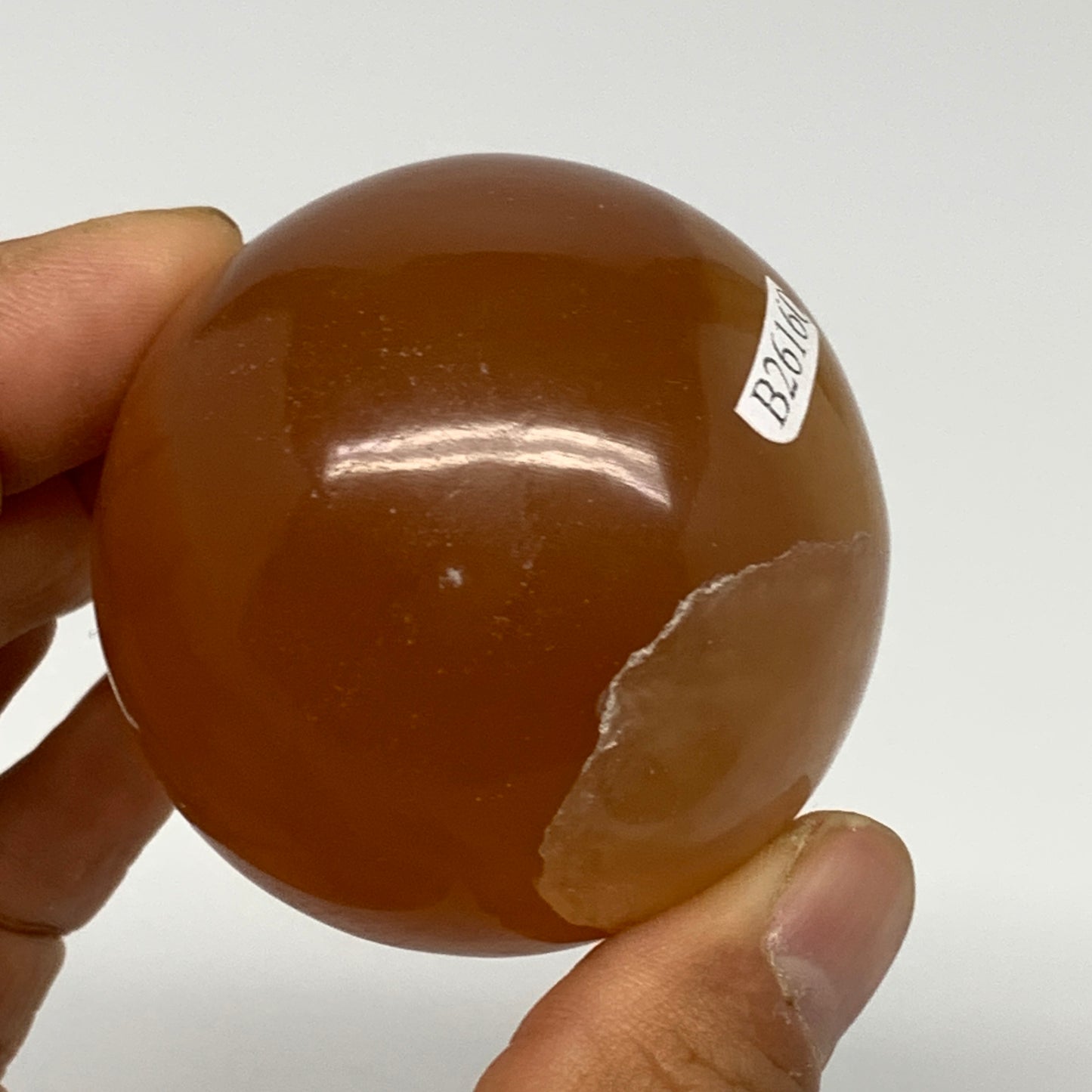 197g,2"(51mm) Honey Calcite Sphere Gemstone,Healing Crystal,B26160