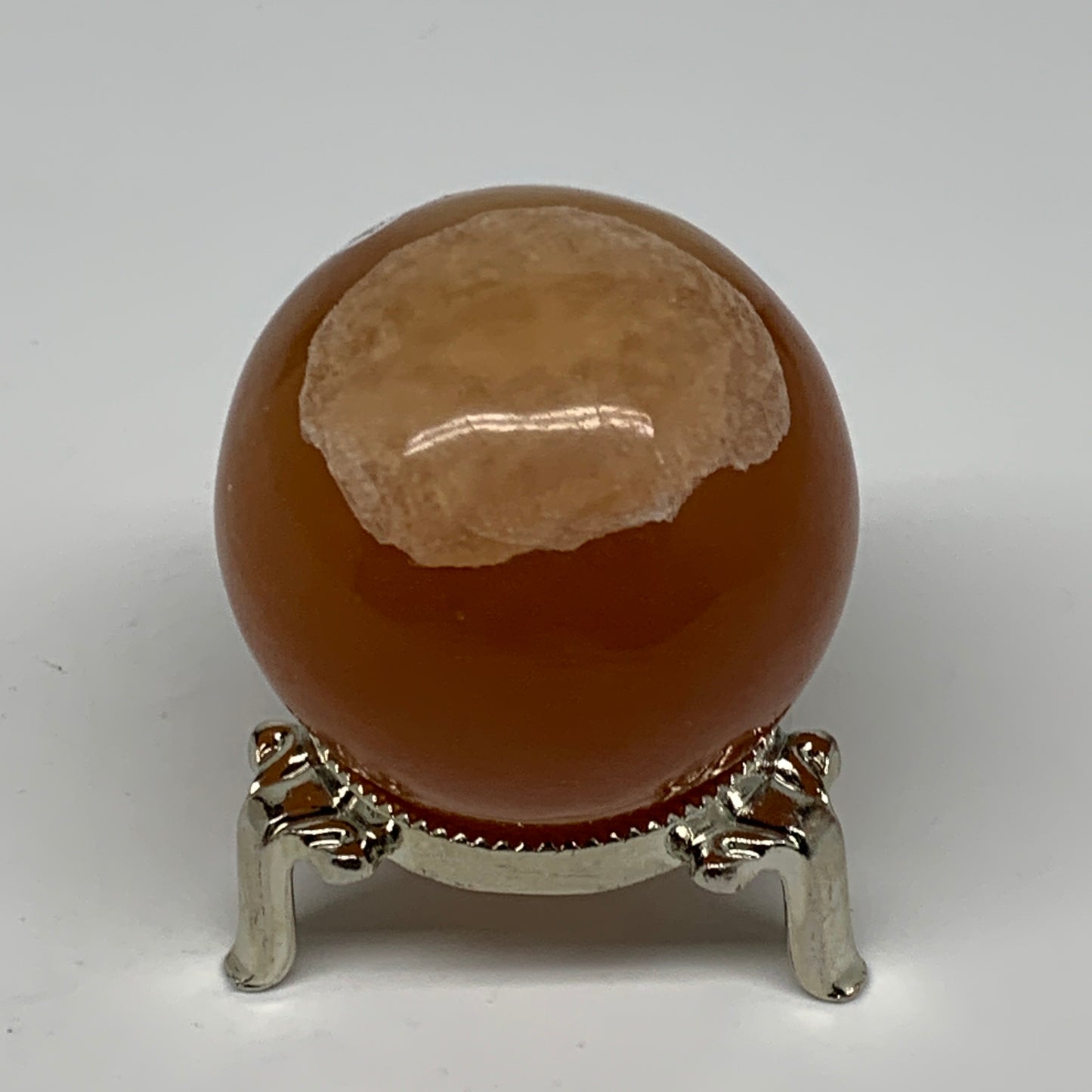 197g,2"(51mm) Honey Calcite Sphere Gemstone,Healing Crystal,B26160