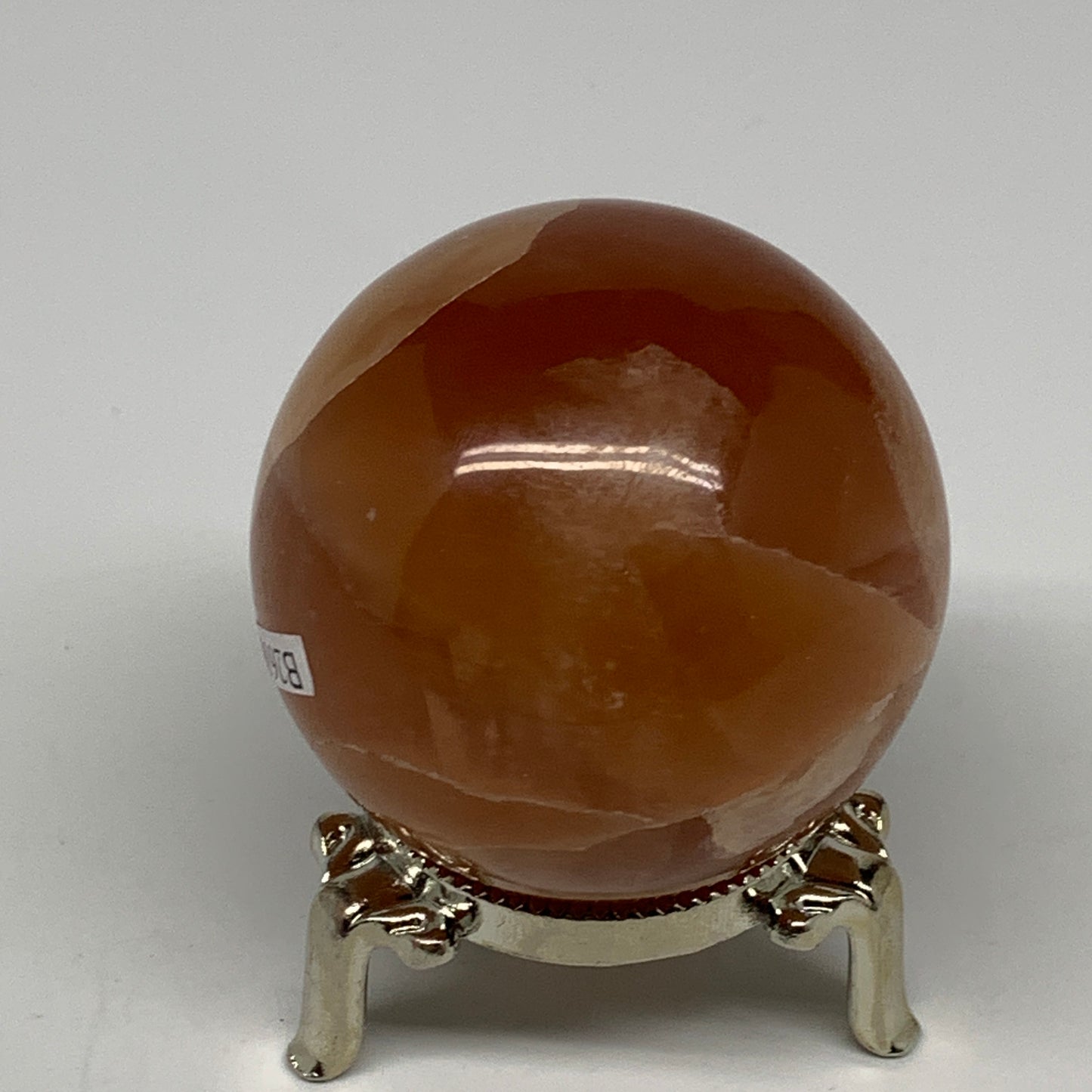 267.6g,2.3"(57mm) Honey Calcite Sphere Gemstone,Healing Crystal,B26161