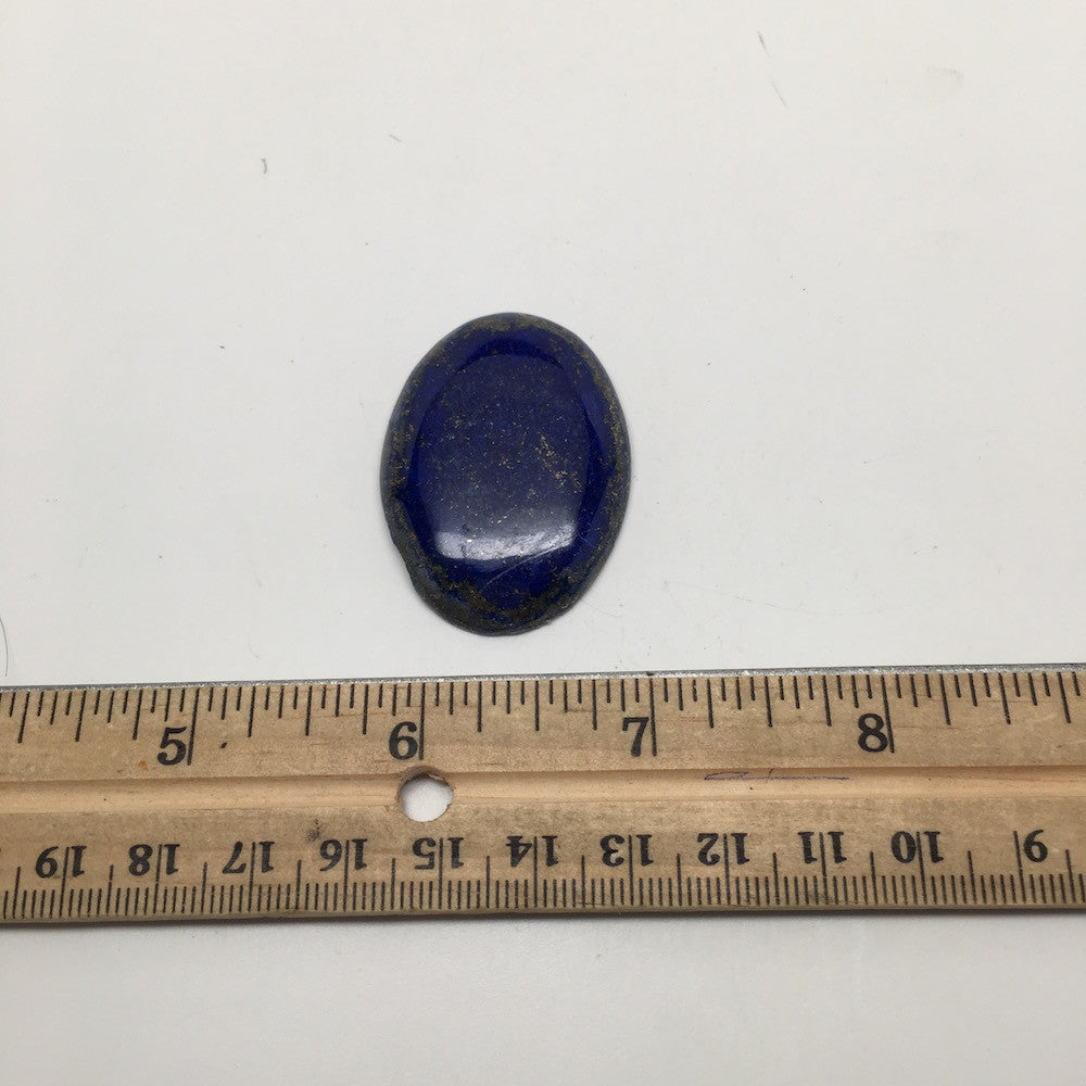 15.6Grams Natural Oval Shape Lapis Lazuli Cabochon Flat Bottom @Afghanistan,C403