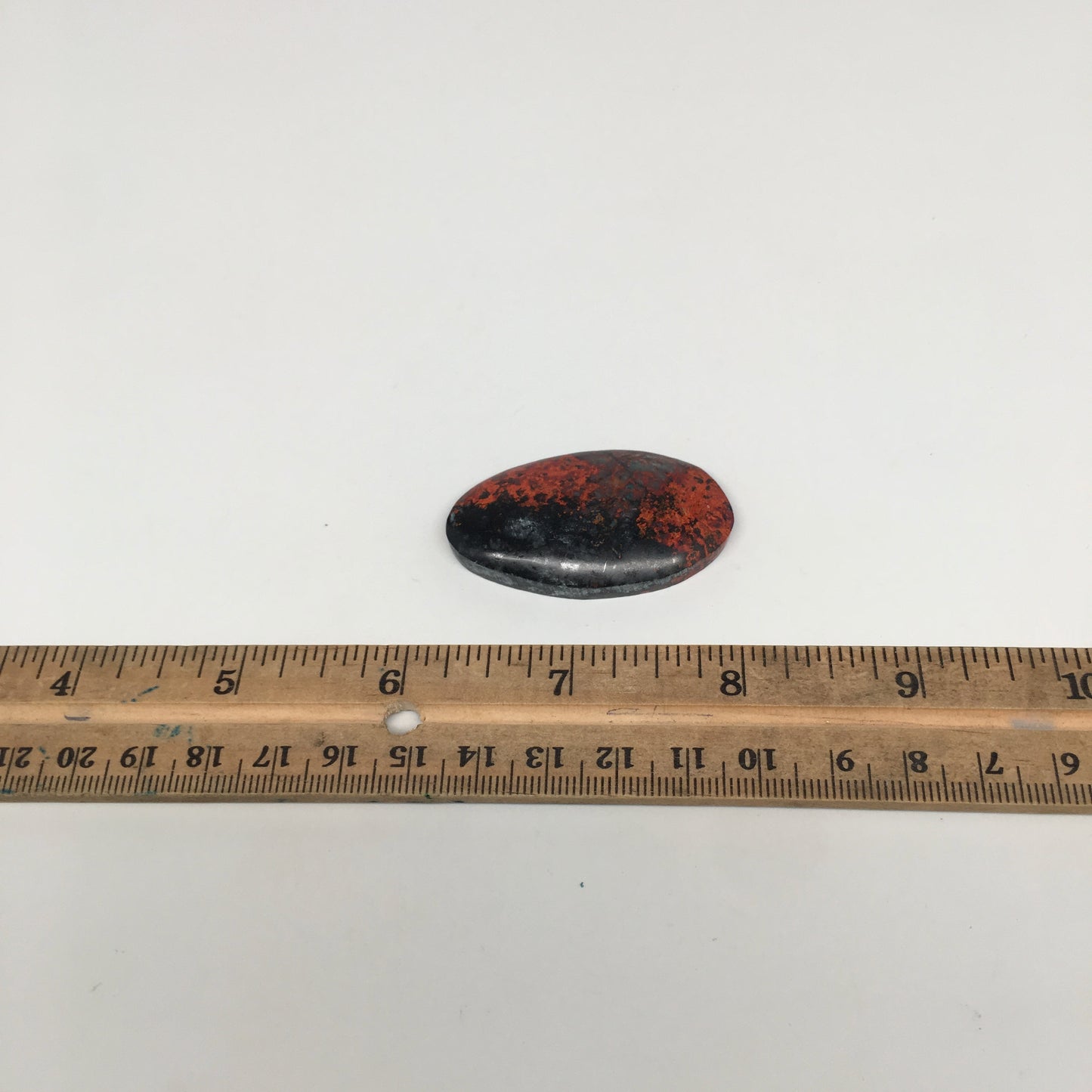 17.9g, 1.8"x1"x8mm Sonora Sunset Chrysocolla Cuprite Cabochon @Mexico,SC378