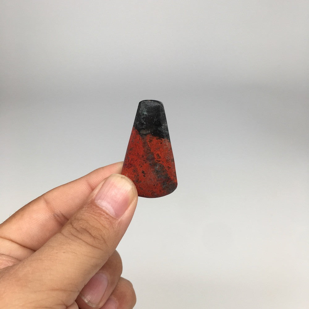 12.3g, 1.55"x0.9"x7mm Sonora Sunset Chrysocolla Cuprite Cabochon @Mexico,SC383