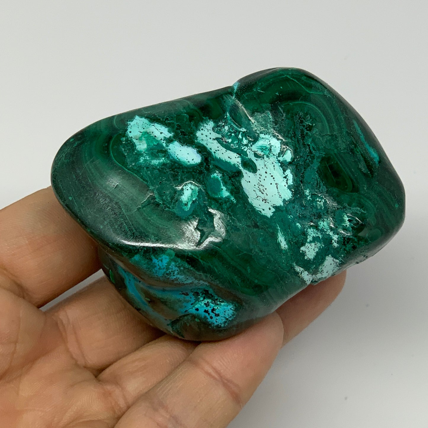 249.6g,2.7"x1.7"x1.9" Natural Azurite Malachite Freeform Polished @Congo, B18497