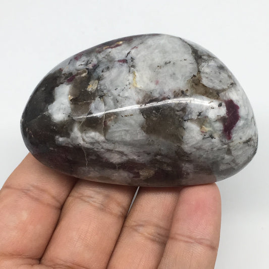 151.9g,2.8"x1.8"x1.4" Tourmaline Rubellite Palm Stone Reiki @Madagascar,MS1091