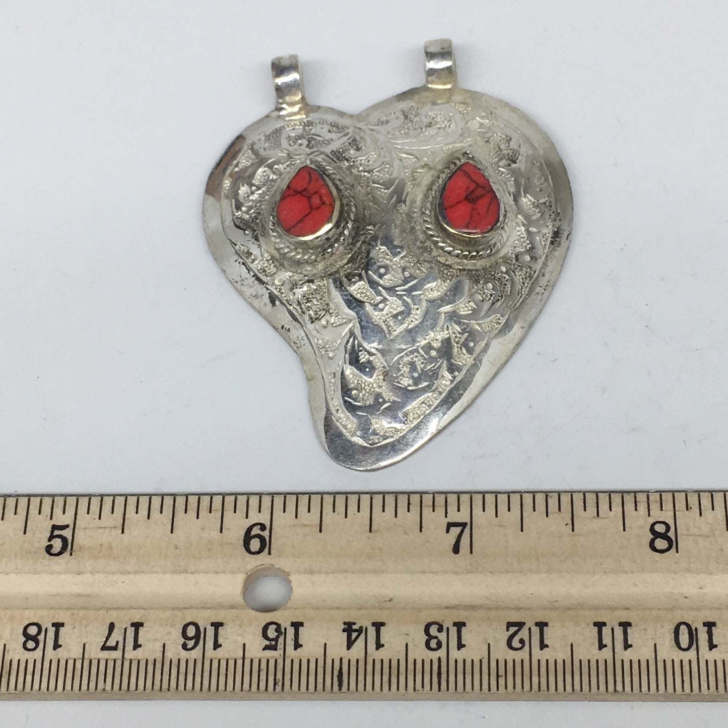 1pc,2.6"x2"x0.5",Turkmen Pendant Tribal Fashion Drop Shape Statement,TN601