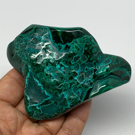 347.8g,3.6"x2.8"x1.7" Natural Azurite Malachite Freeform Polished @Congo, B18529