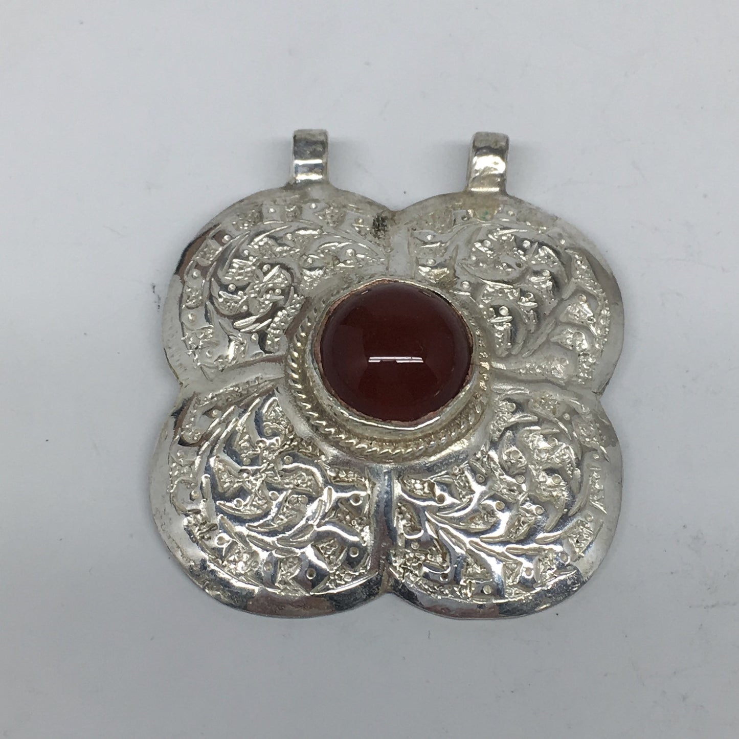 1pc, 2.2"x2"x0.7",Turkmen Pendant Red Carnelian Square Shape Statement,TN617