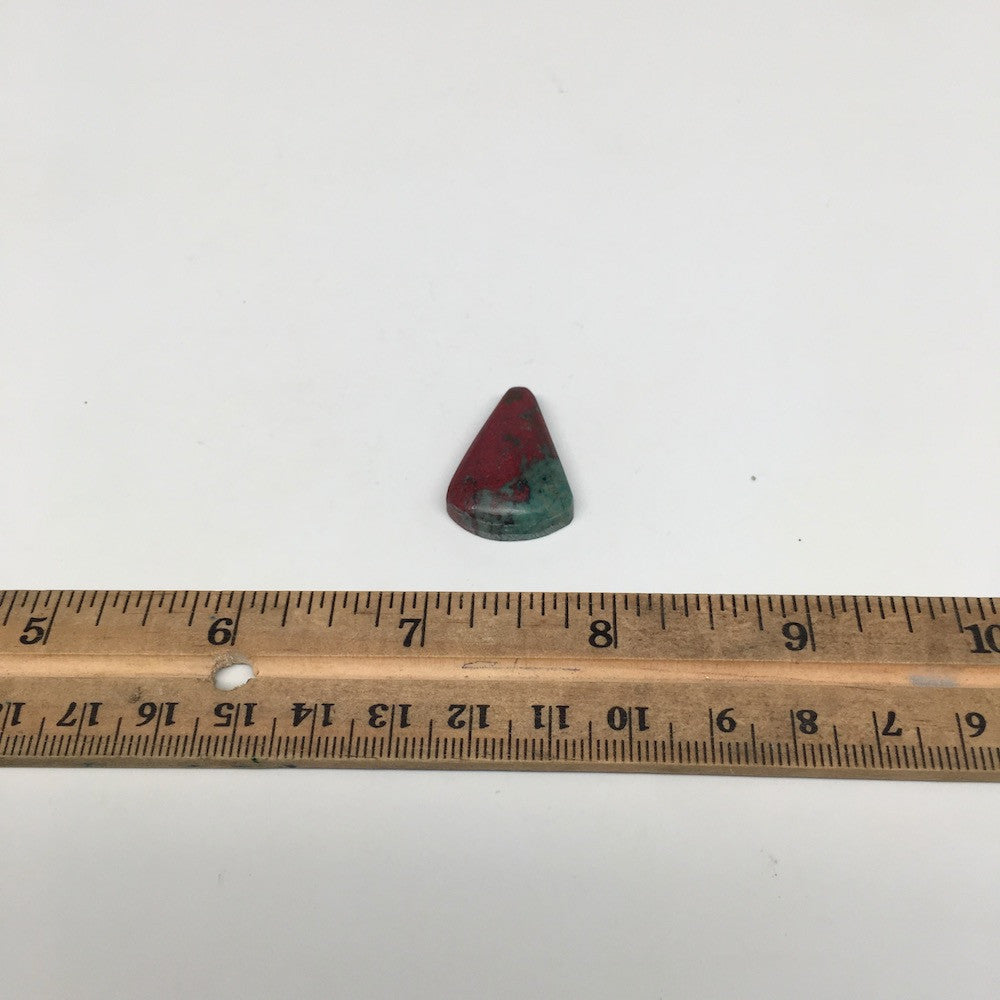 4.8g, 1"x0.7"x7mm Sonora Sunset Chrysocolla Cuprite Cabochon @Mexico,SC471