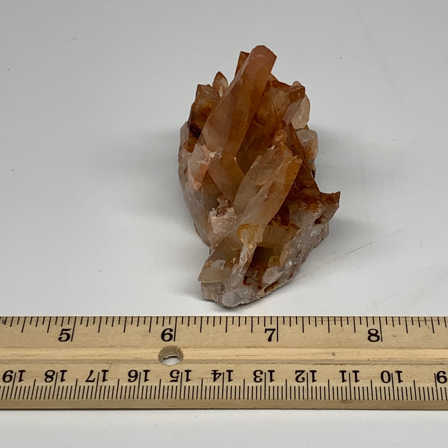 138.8g, 2.6"x2.8"x1.6" Red Quartz Crystal Cluster Mineral Specimens @Morocco,B11
