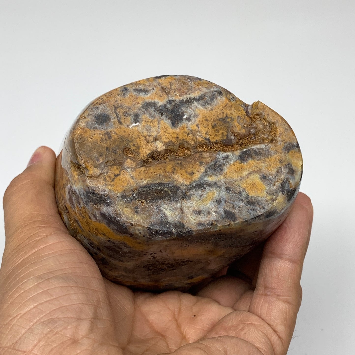 1258g, 6"x3.3"x2.7" Ocean Jasper Freeform Gemstone, Ocean Orbicular, B3235