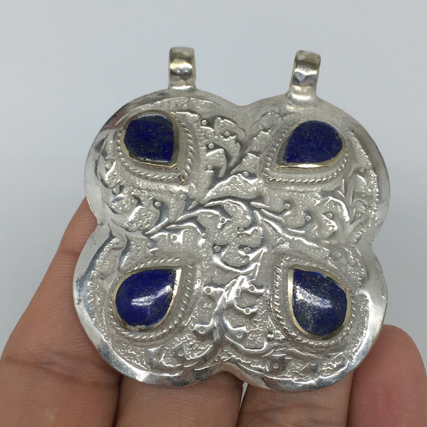 1pc,2.3"x2"x0.4",Turkmen Pendant Lapis Lazuli Square Shape Statement,TN665