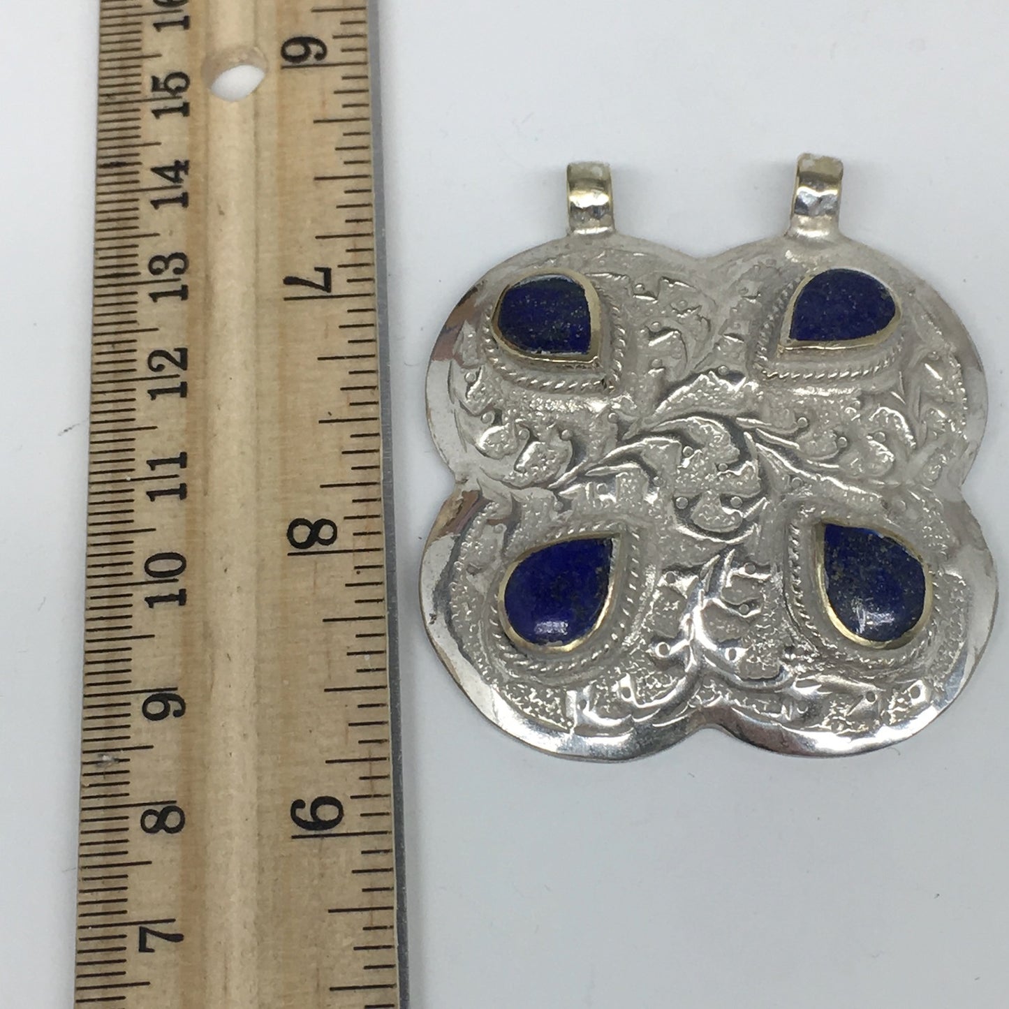 1pc,2.3"x2"x0.4",Turkmen Pendant Lapis Lazuli Square Shape Statement,TN665