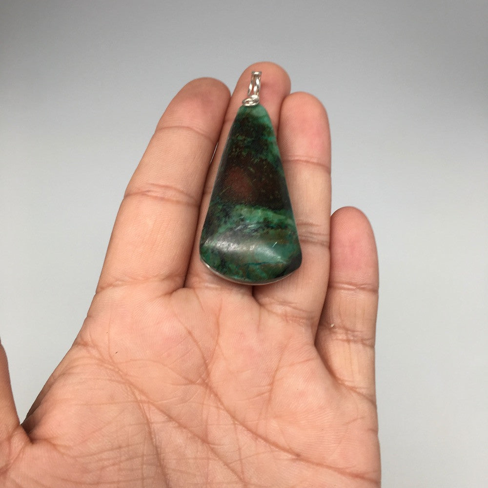 19.7g, Wire Wrapped Sonora Sunset Chrysocolla Cuprite Cabochon from Mexico,SC498