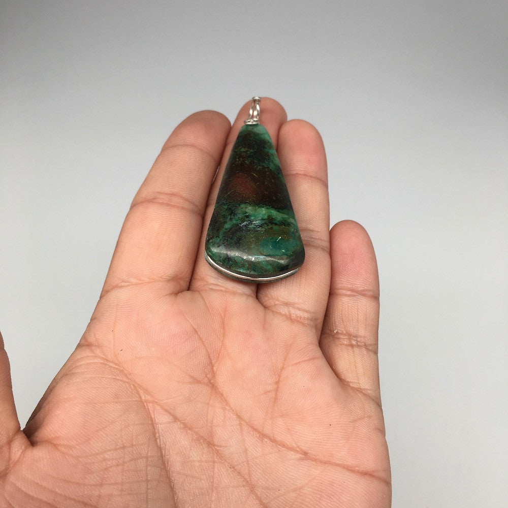 19.7g, Wire Wrapped Sonora Sunset Chrysocolla Cuprite Cabochon from Mexico,SC498