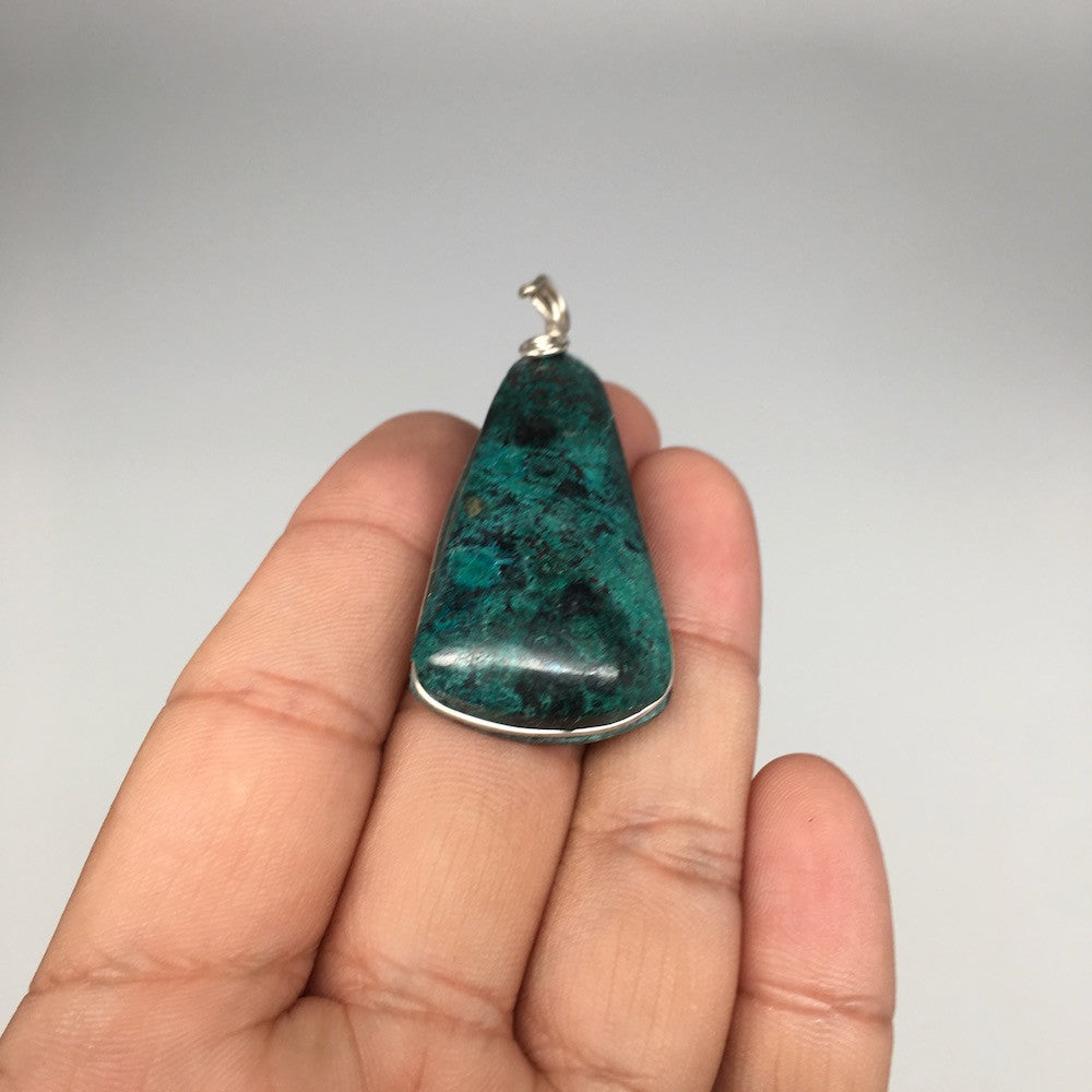 18g, Wire Wrapped Sonora Sunset Chrysocolla Cuprite Cabochon @Mexico,SC502 - watangem.com