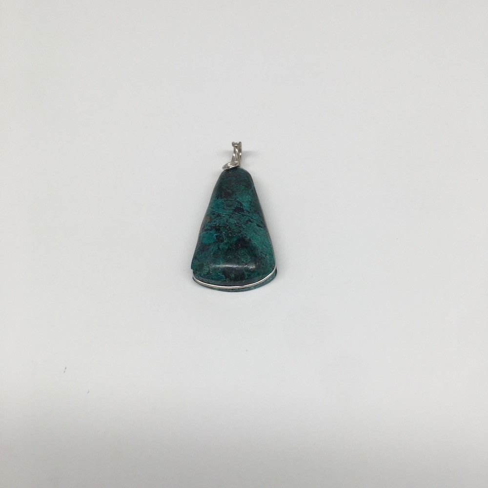 18g, Wire Wrapped Sonora Sunset Chrysocolla Cuprite Cabochon @Mexico,SC502 - watangem.com