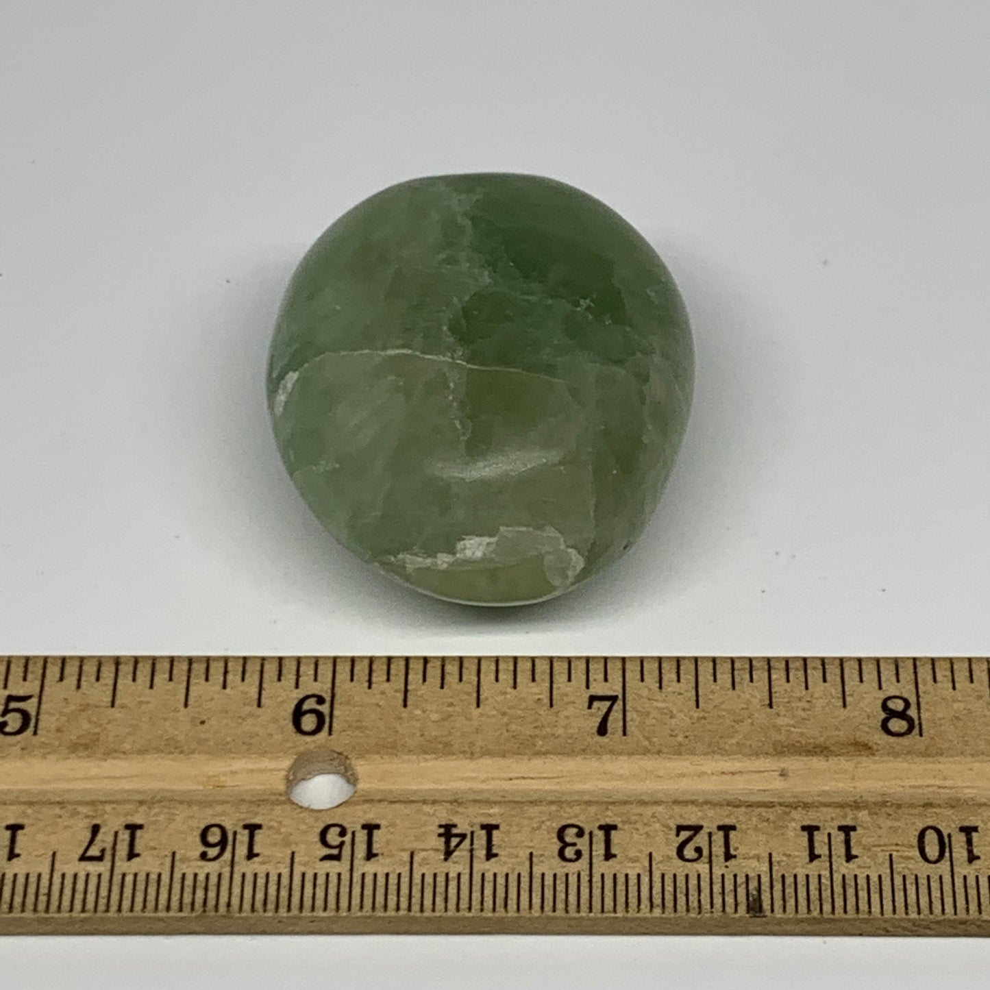 83.2g,1.8"x1.5"x1.1", Natural Fluorite Palm-Stone Polished Reiki @Madagascar, B1