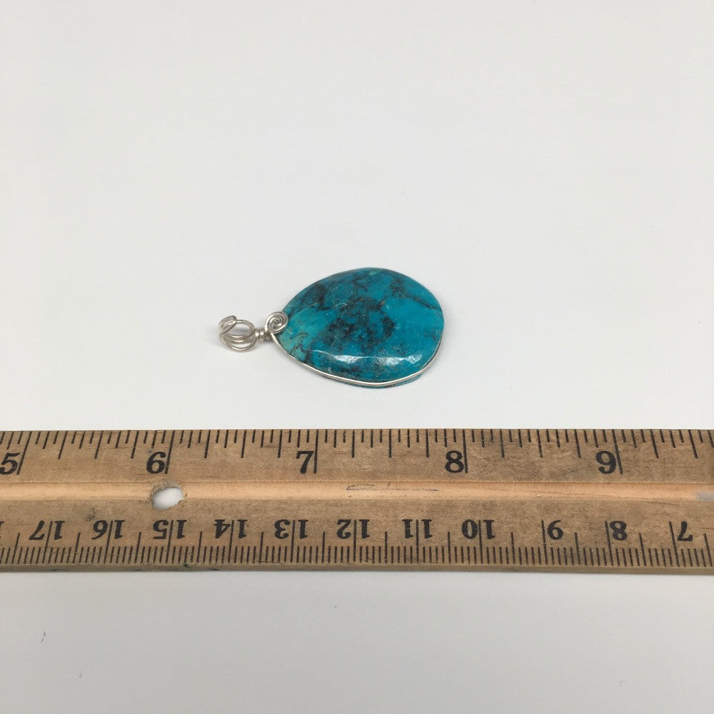 9.7g, Wire Wrapped Sonora Sunset Chrysocolla Cuprite Cabochon @Mexico,SC505 - watangem.com