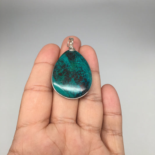 14.6g, Wire Wrapped Sonora Sunset Chrysocolla Cuprite Cabochon @Mexico,SC513