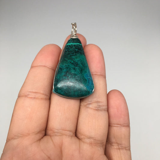 15.1g, Wire Wrapped Sonora Sunset Chrysocolla Cuprite Cabochon @Mexico,SC514