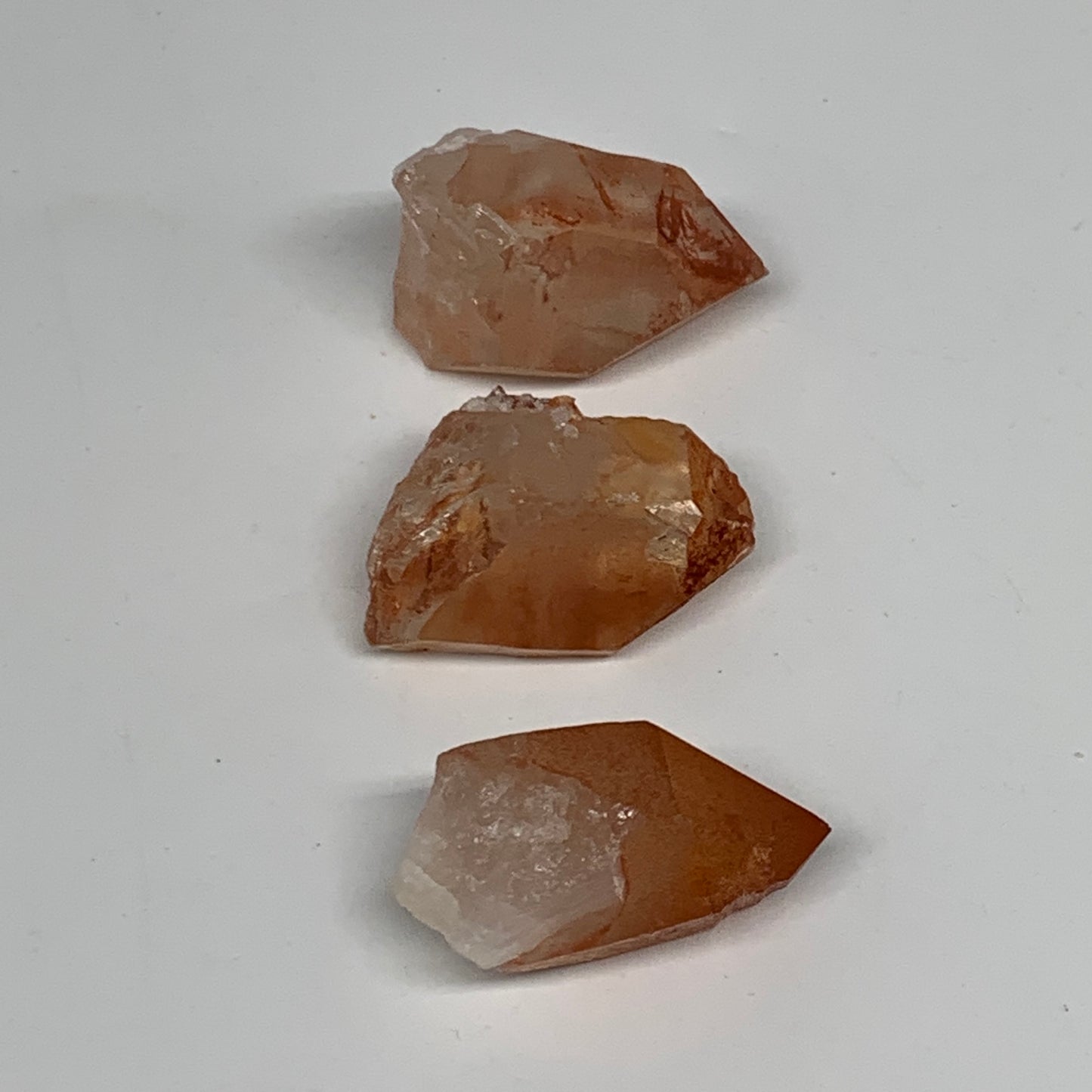 51g, 1.3"-1.4", 3pcs, Natural Red Quartz Crystal Terminated @Morocco, B11351