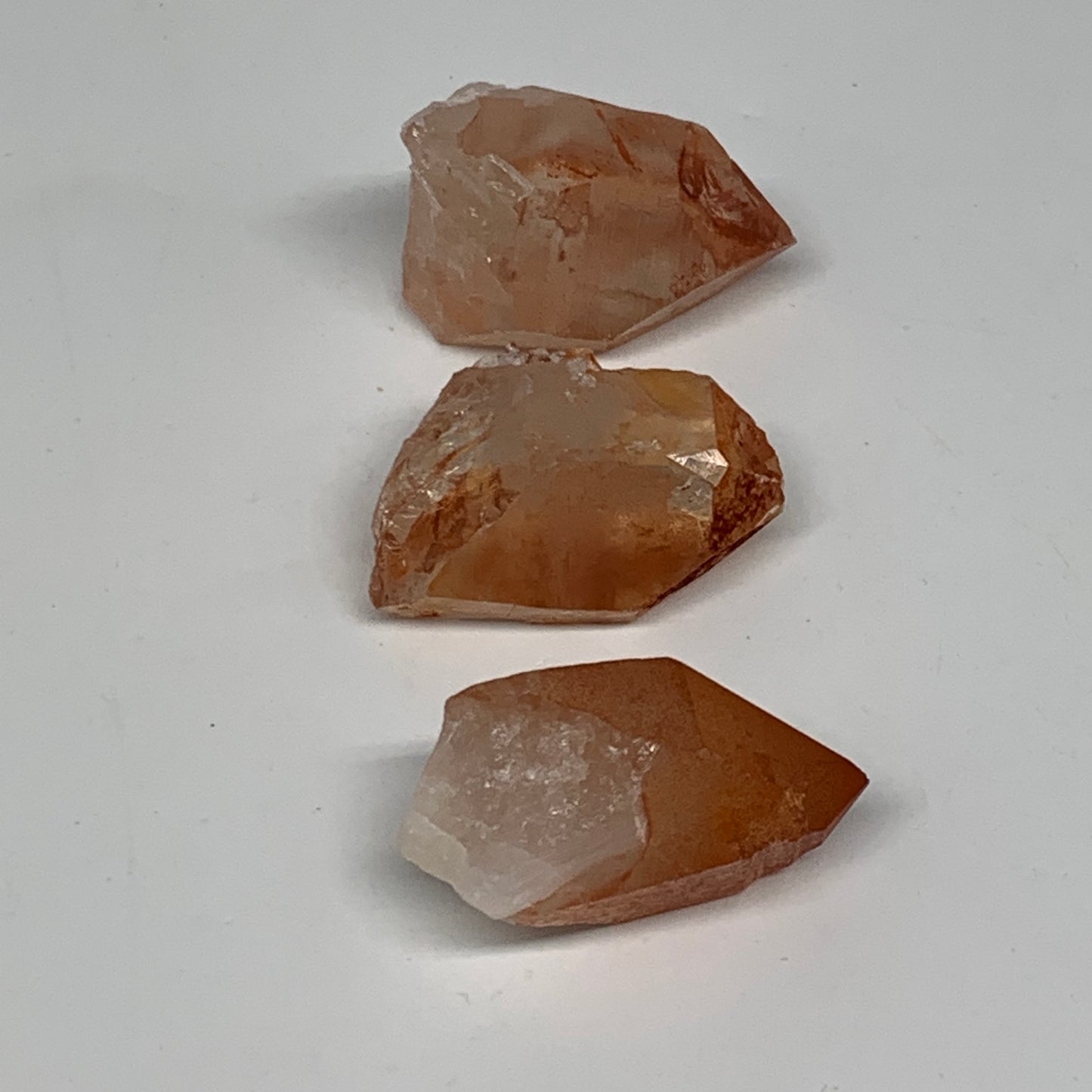 51g, 1.3"-1.4", 3pcs, Natural Red Quartz Crystal Terminated @Morocco, B11351