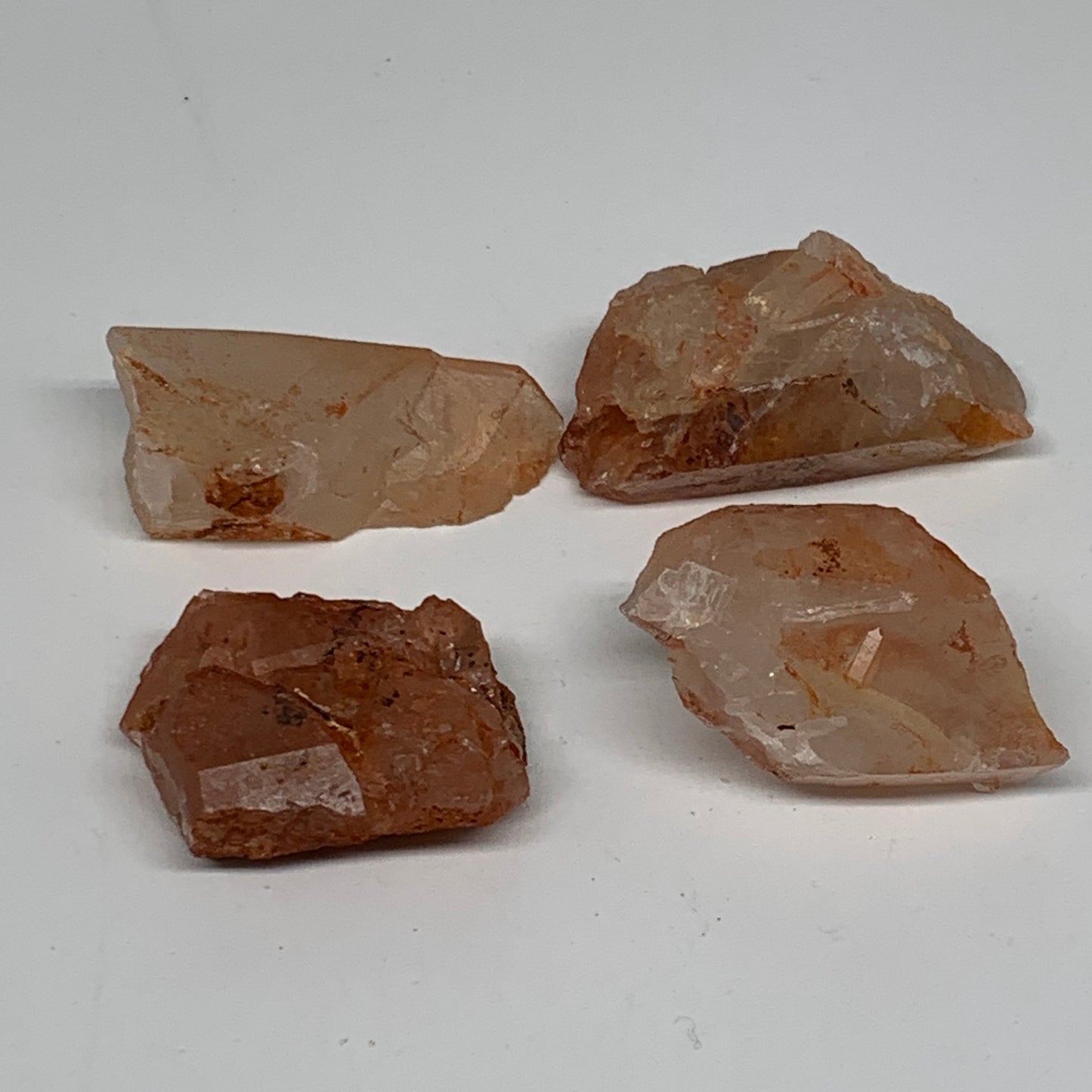 73.8g, 1"-1.8", 4pcs, Natural Red Quartz Crystal Terminated @Morocco, B11356