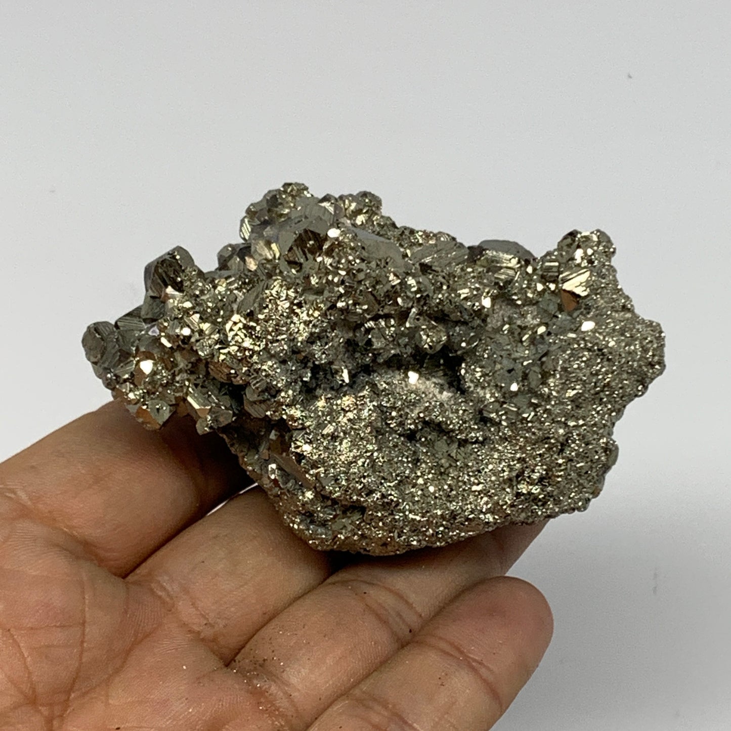 224.6g,2.8"x2"x1.8" Natural Untreated Pyrite Cluster Mineral Specimens,B19429