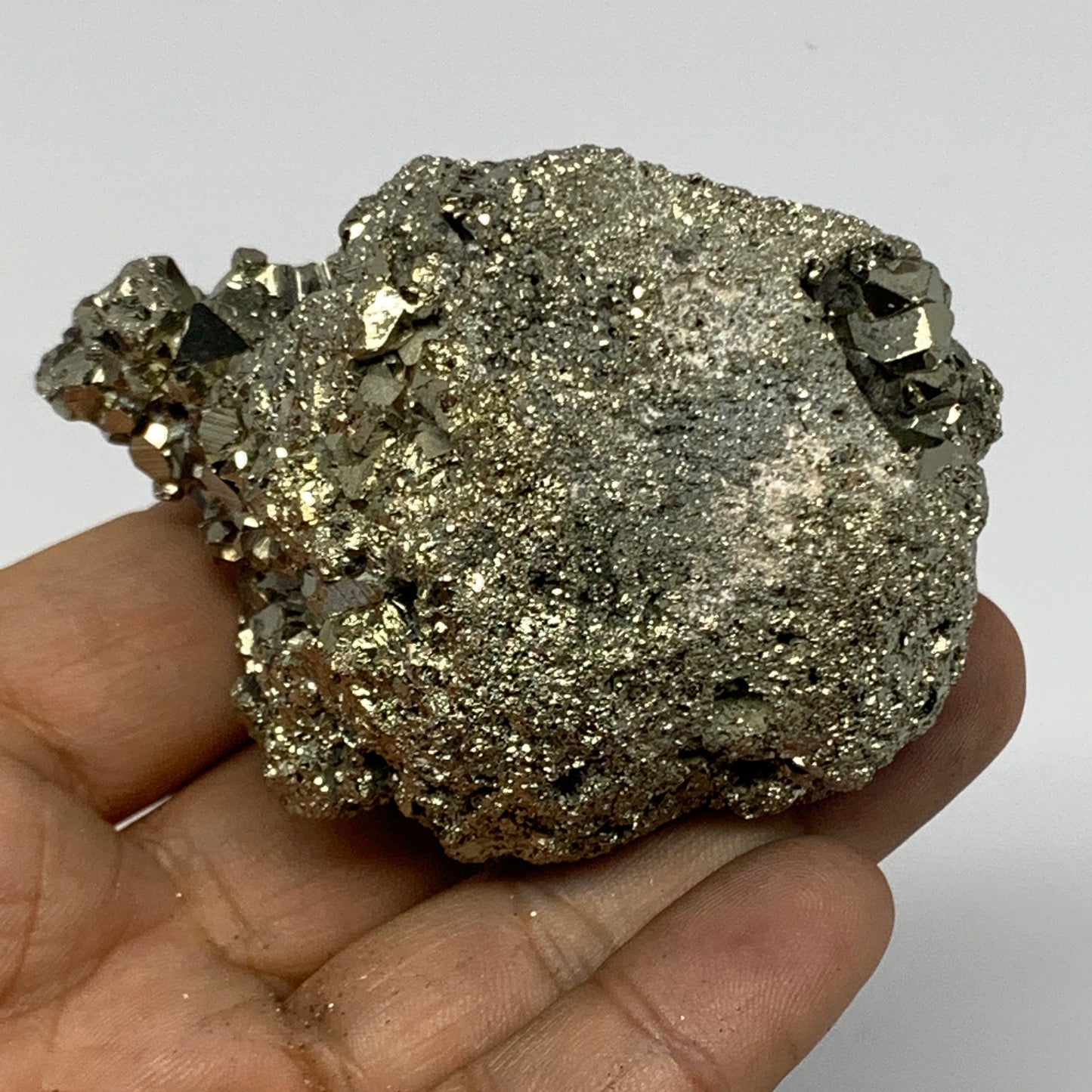 224.6g,2.8"x2"x1.8" Natural Untreated Pyrite Cluster Mineral Specimens,B19429