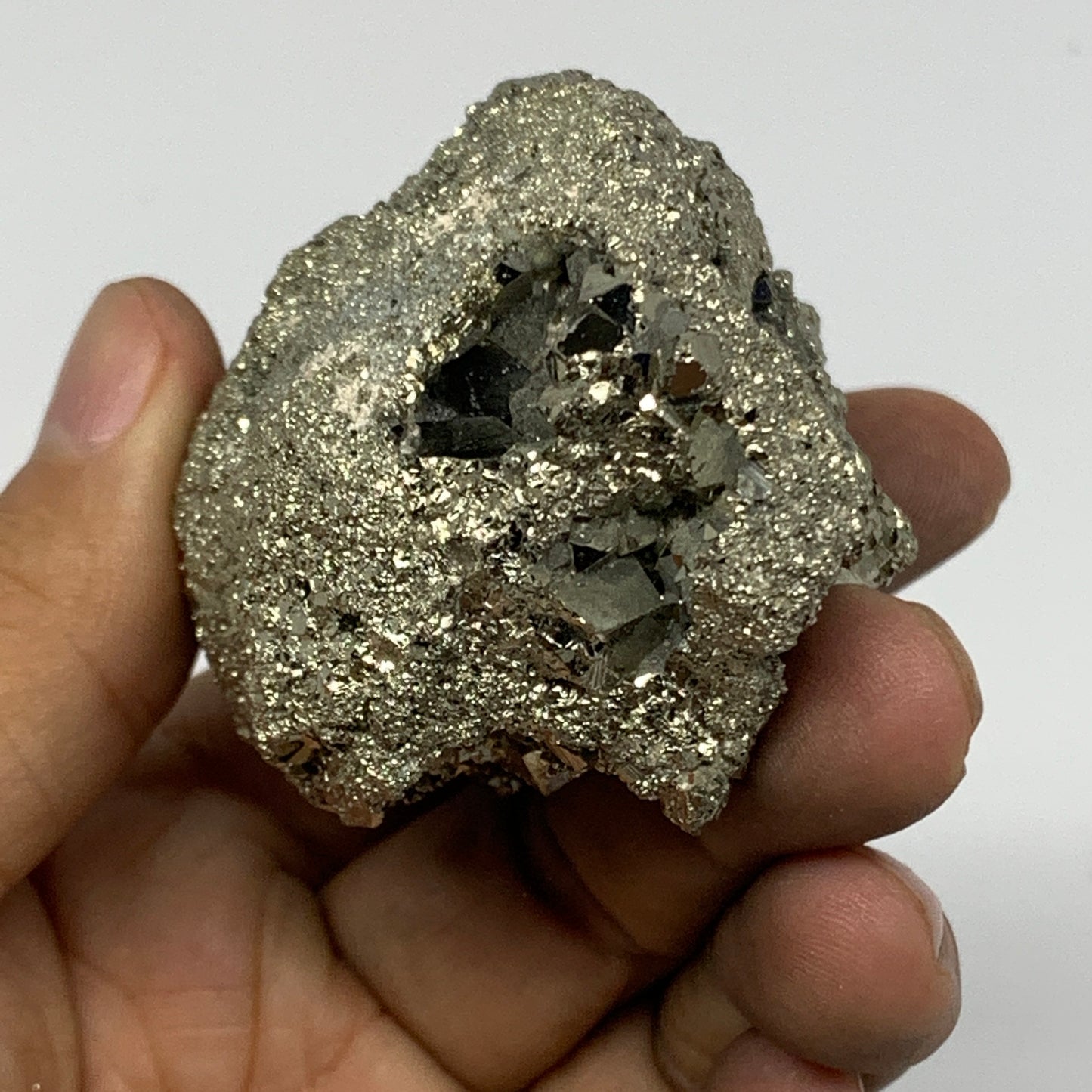 224.6g,2.8"x2"x1.8" Natural Untreated Pyrite Cluster Mineral Specimens,B19429