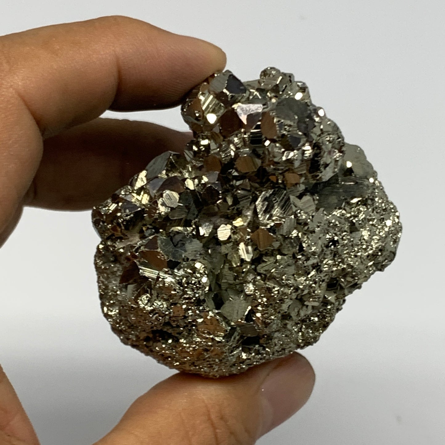 224.6g,2.8"x2"x1.8" Natural Untreated Pyrite Cluster Mineral Specimens,B19429