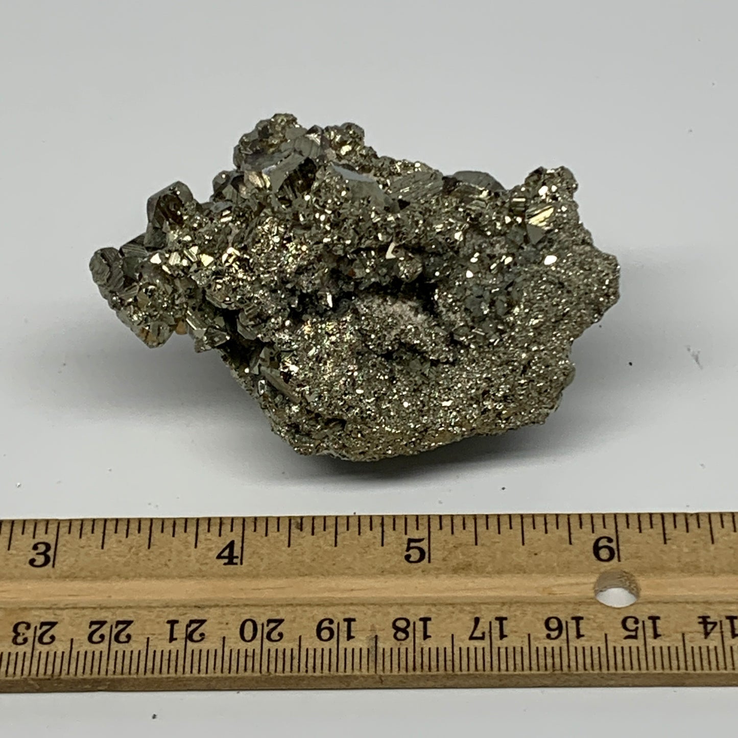 224.6g,2.8"x2"x1.8" Natural Untreated Pyrite Cluster Mineral Specimens,B19429