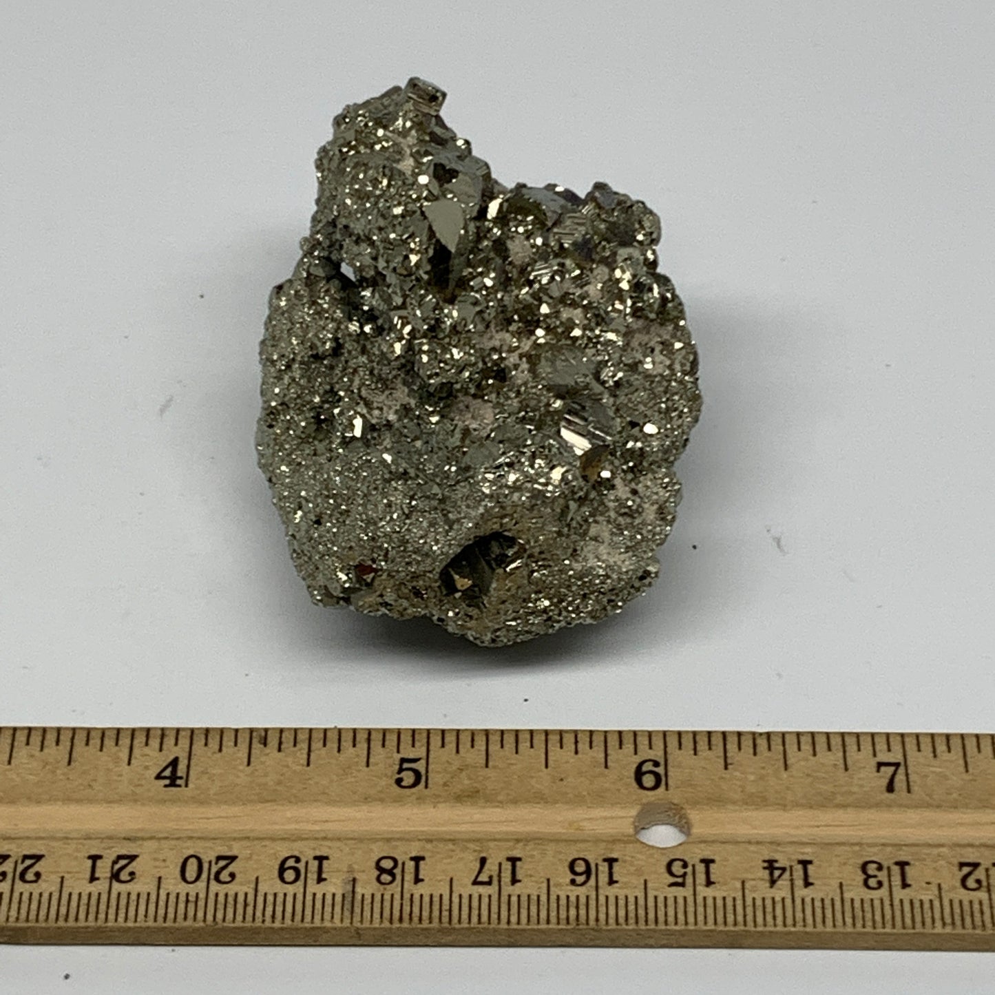 224.6g,2.8"x2"x1.8" Natural Untreated Pyrite Cluster Mineral Specimens,B19429