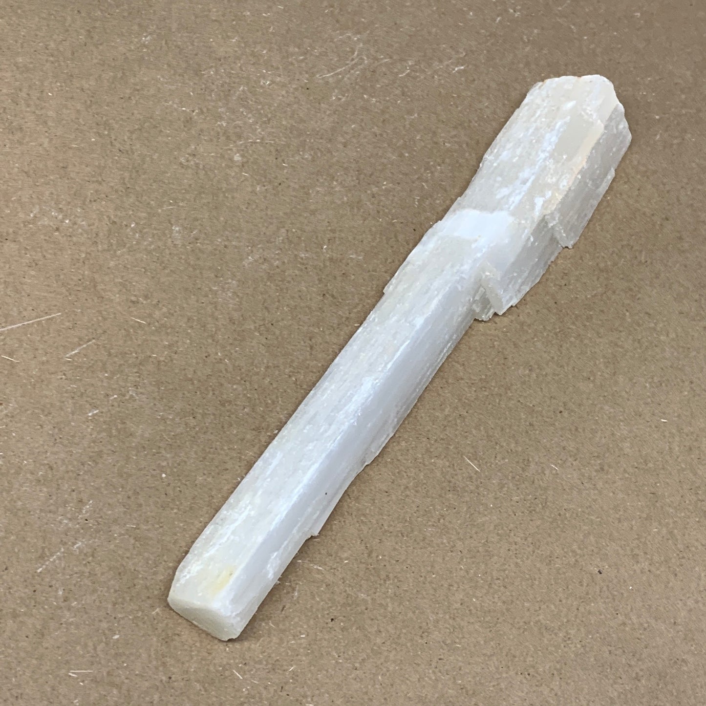 124.5g, 7.75"x1.4"x0.8", Rough Solid Selenite Crystal Blade Sticks @Morroco,B123