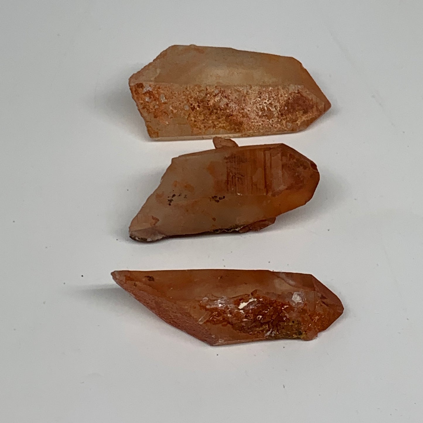 51.7g, 1.7"-2", 3pcs, Natural Red Quartz Crystal Terminated @Morocco, B11375