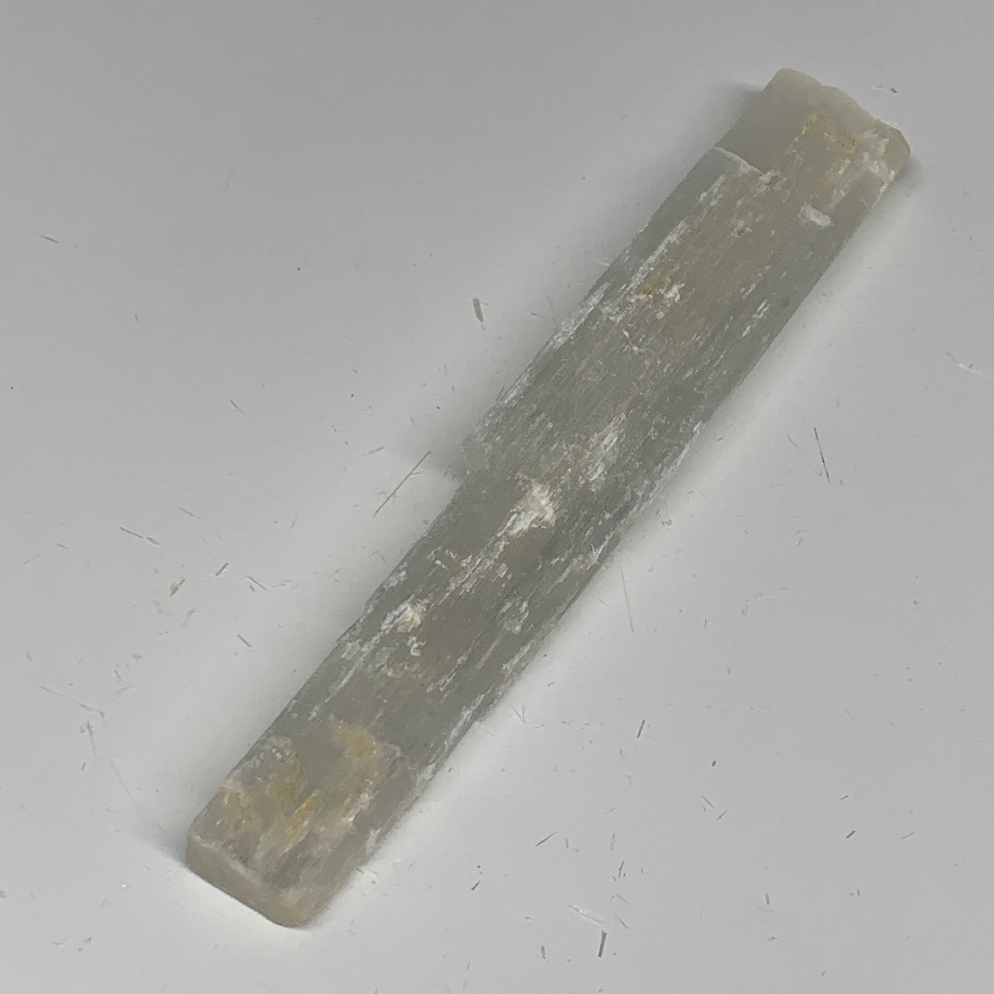 175.1g, 8.25"x1.3"x0.7", Rough Solid Selenite Crystal Blade Sticks @Morroco,B122