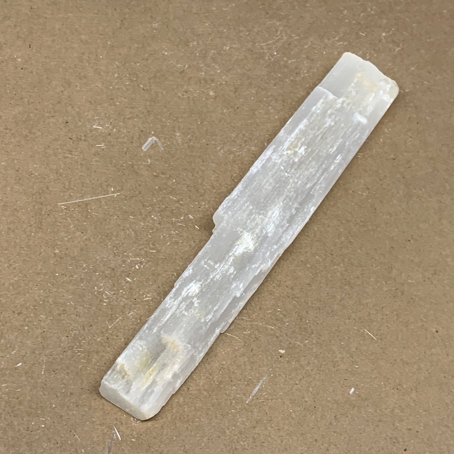 175.1g, 8.25"x1.3"x0.7", Rough Solid Selenite Crystal Blade Sticks @Morroco,B122