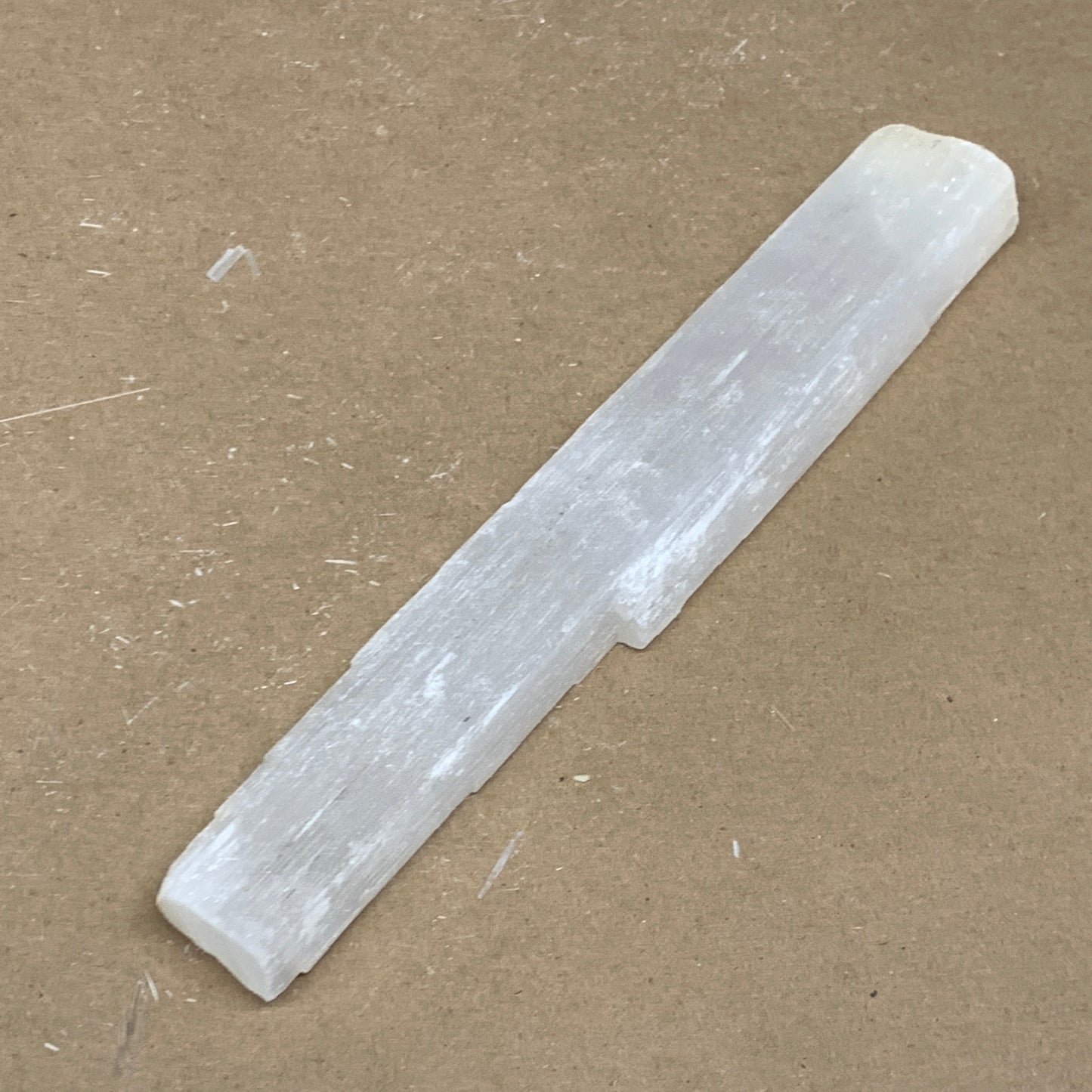 175.1g, 8.25"x1.3"x0.7", Rough Solid Selenite Crystal Blade Sticks @Morroco,B122