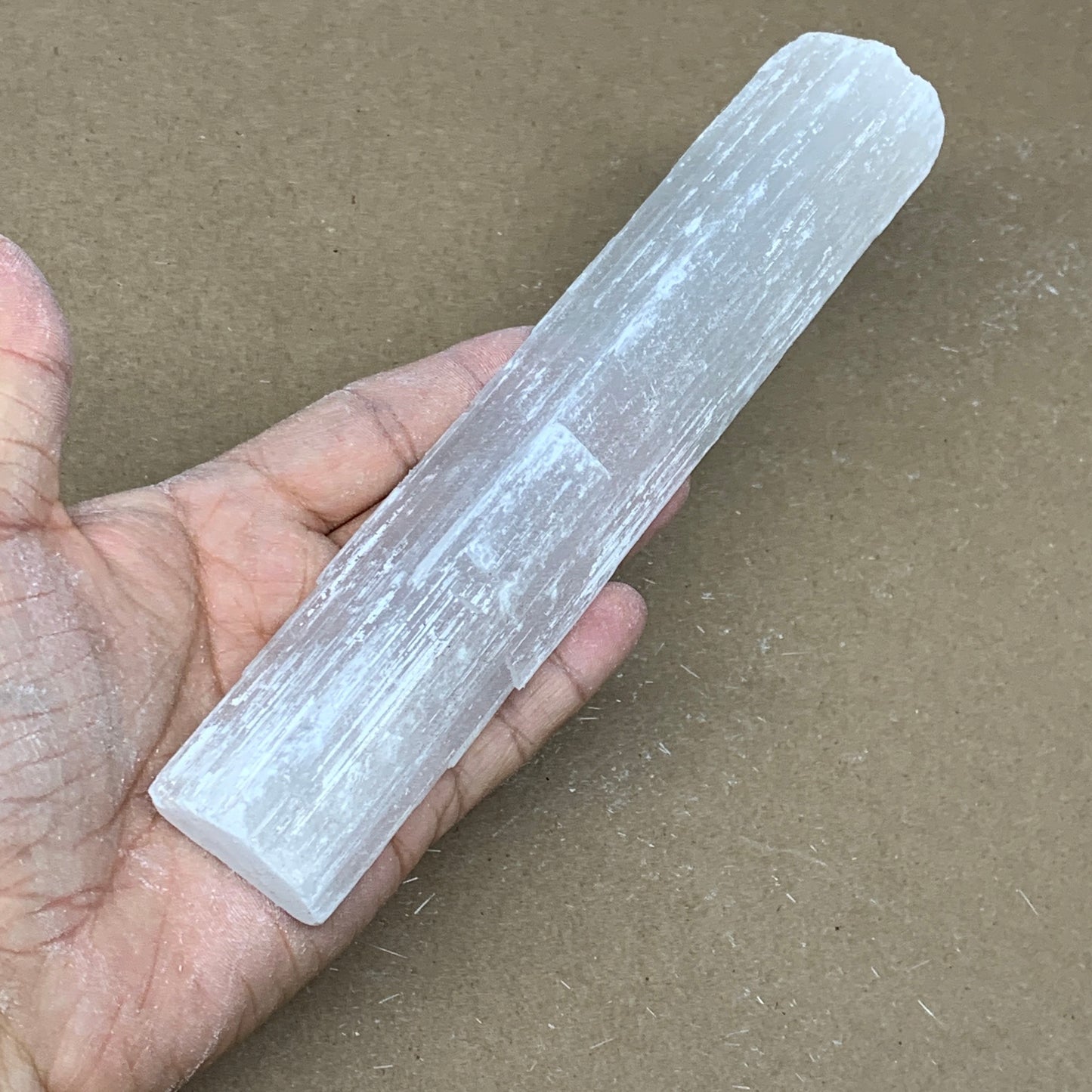 183.4g, 8"x1.5"x0.7", Rough Solid Selenite Crystal Blade Sticks @Morroco,B12228