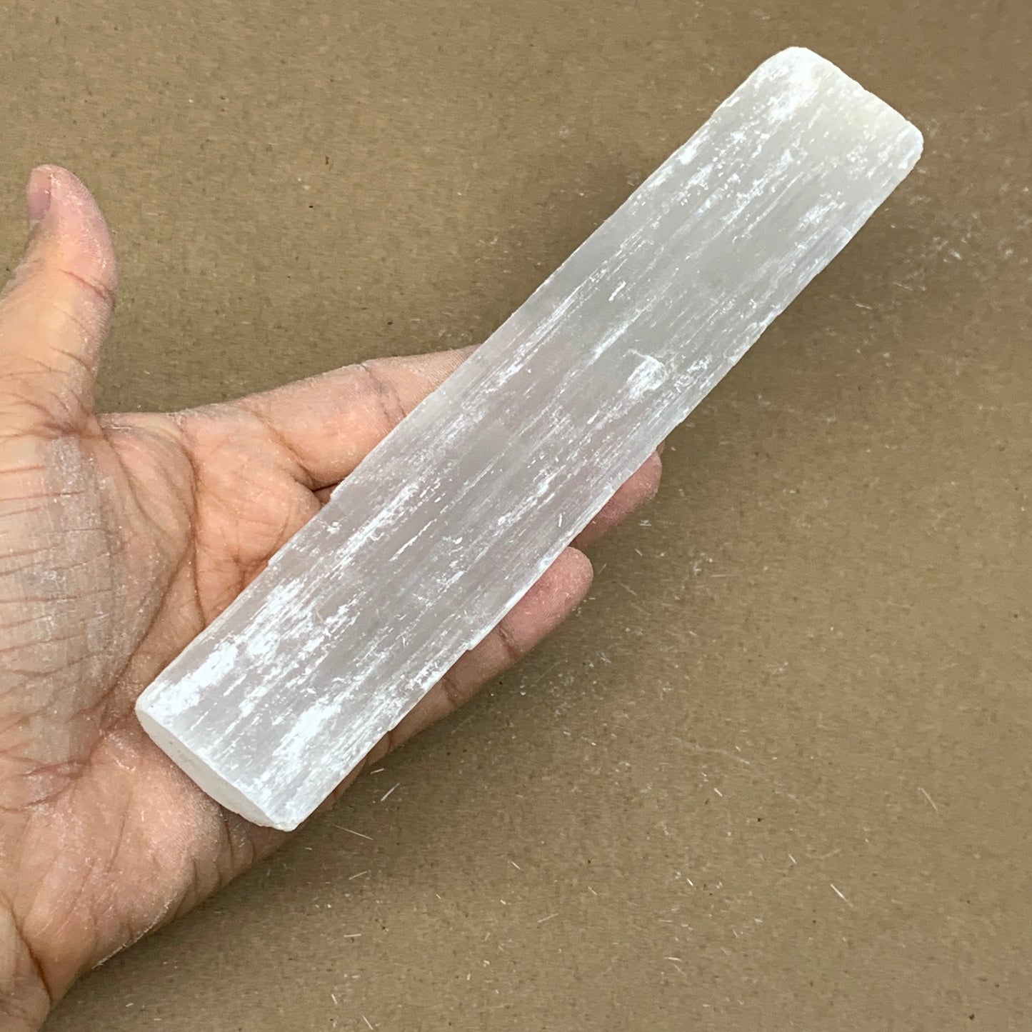 183.4g, 8"x1.5"x0.7", Rough Solid Selenite Crystal Blade Sticks @Morroco,B12228