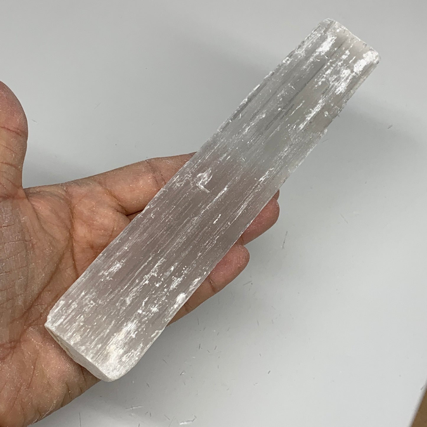 183.4g, 8"x1.5"x0.7", Rough Solid Selenite Crystal Blade Sticks @Morroco,B12228