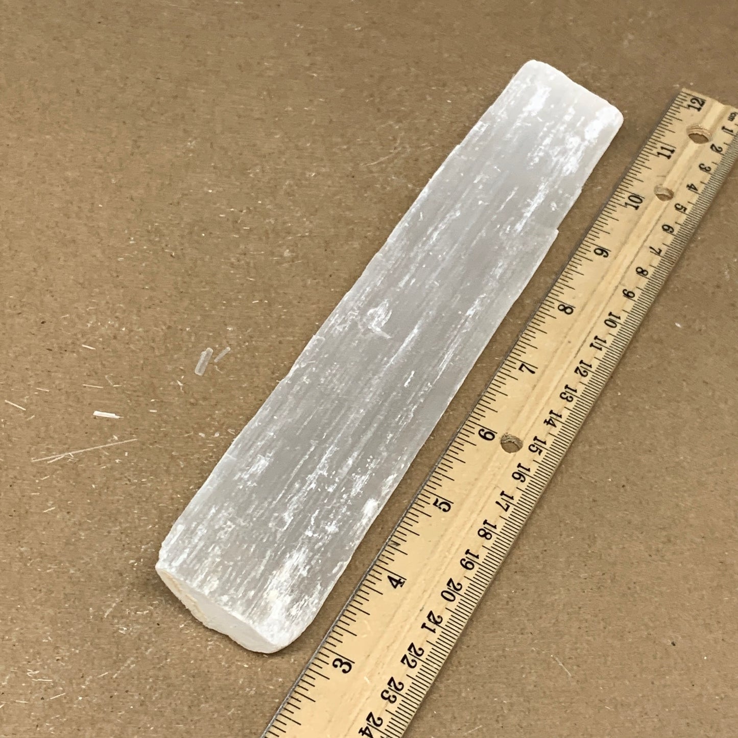 183.4g, 8"x1.5"x0.7", Rough Solid Selenite Crystal Blade Sticks @Morroco,B12228