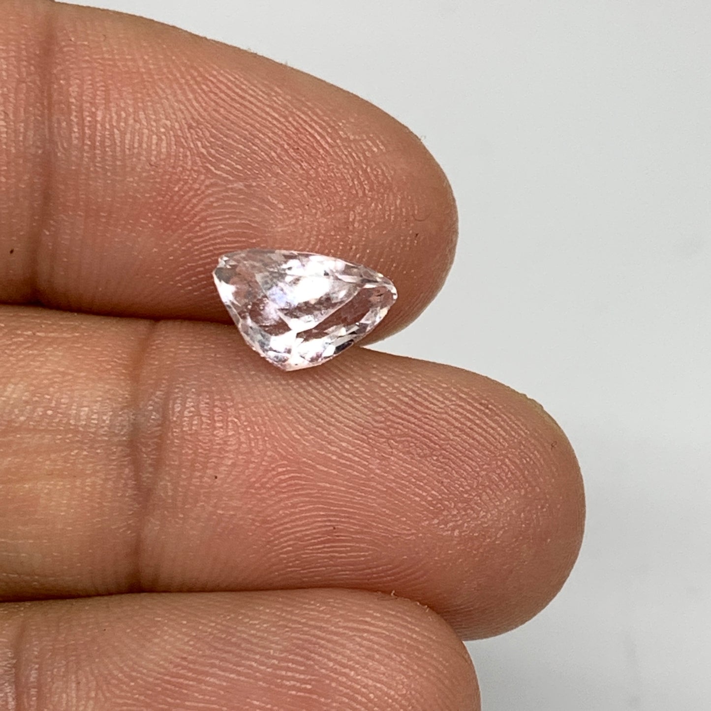 2.27cts, 6mmx10mmx5mm, Kunzite Crystal Facetted Cut Stone @Afghanistan, CTS32