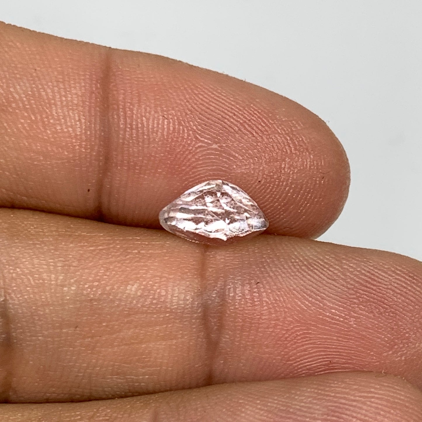 2.27cts, 6mmx10mmx5mm, Kunzite Crystal Facetted Cut Stone @Afghanistan, CTS32