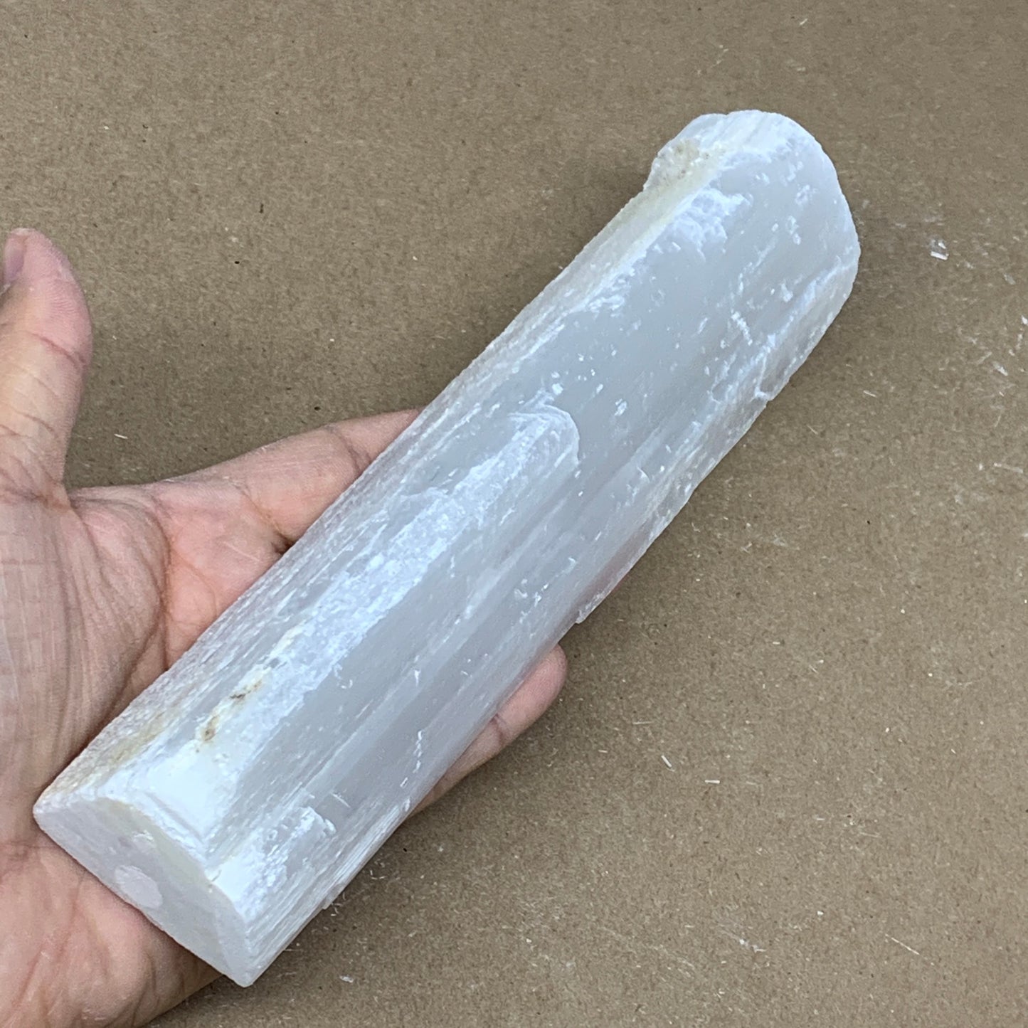 464g, 7.8"x1.8"x1.5", Rough Solid Selenite Crystal Blade Sticks @Morroco,B12241