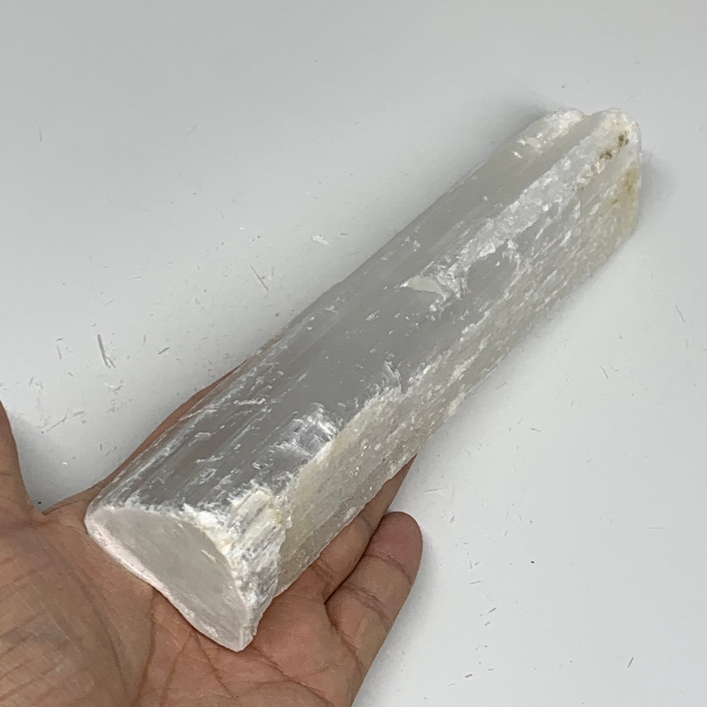 464g, 7.8"x1.8"x1.5", Rough Solid Selenite Crystal Blade Sticks @Morroco,B12241