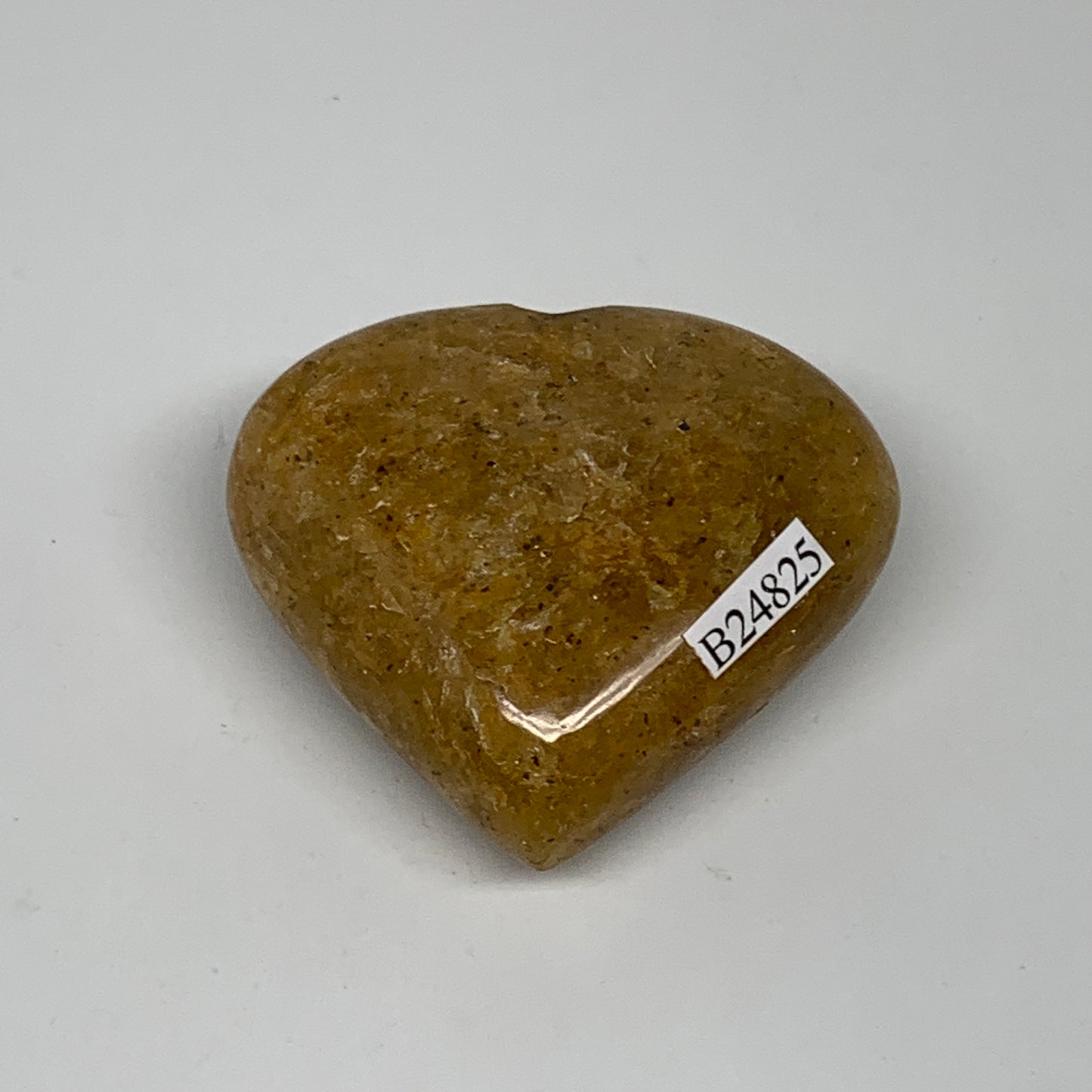 83.2g, 2"x2.2"x0.9", Natural Golden Quartz Heart Small Polished Crystal, B24825